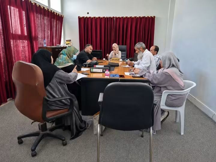 لجنة الجودة والاعتماد المؤسسي بالكلية تتابع استكمال ملف الاعتماد المؤسسي